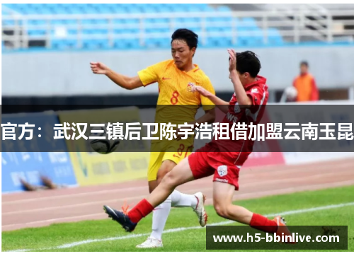 官方：武汉三镇后卫陈宇浩租借加盟云南玉昆